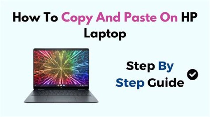 How do you copy and paste on a laptop without a mouse?