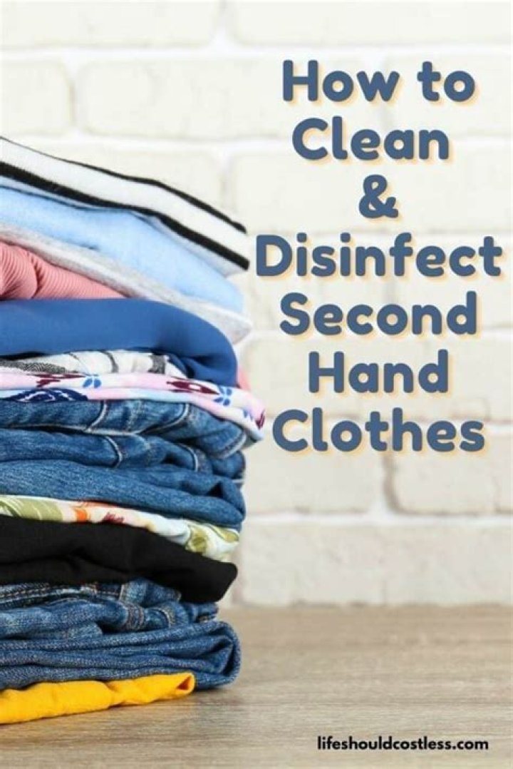 How do you disinfect clothes from a thrift store?