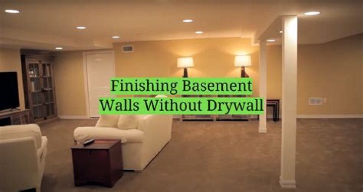 How do you finish a basement without drywall?