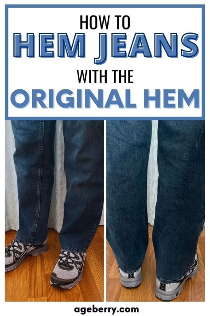 How do you hem pants with elastic bands?