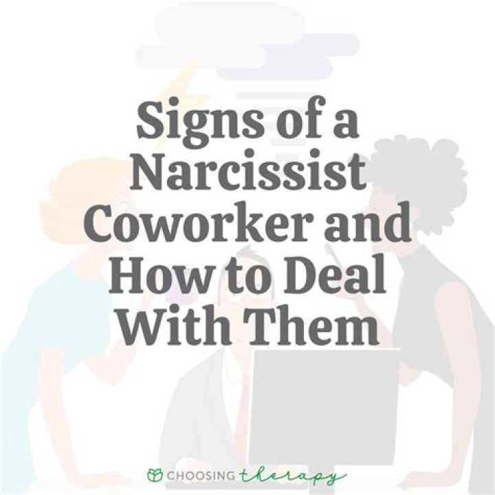 How do you ignore a narcissist coworker?