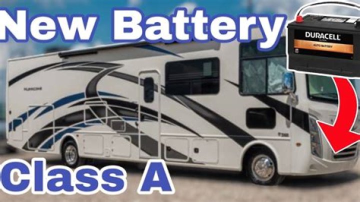 How do you keep a motorhome battery charged?