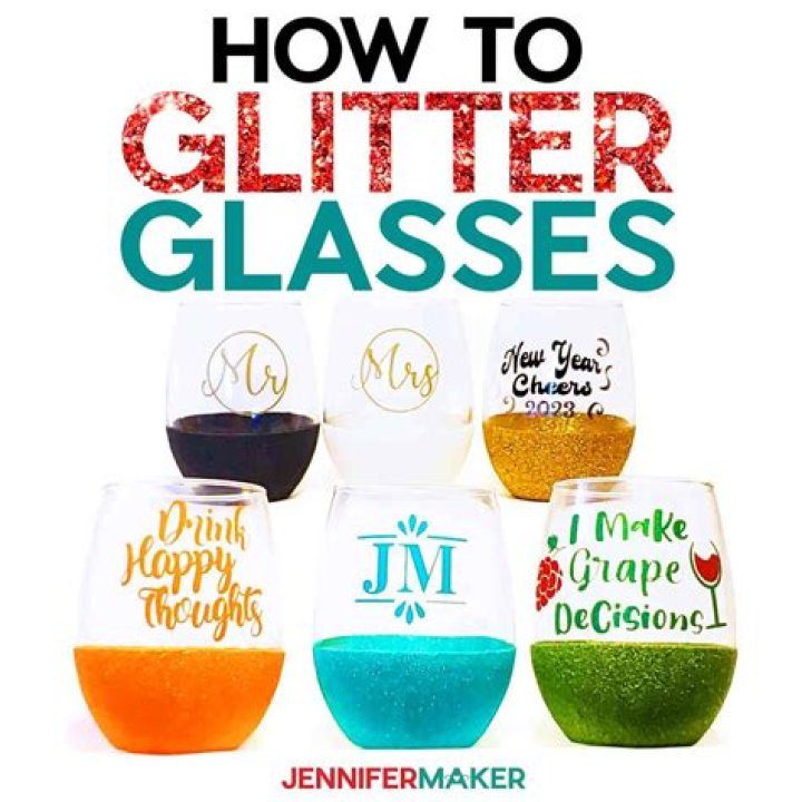 How do you make glitter wine glasses with Mod Podge?
