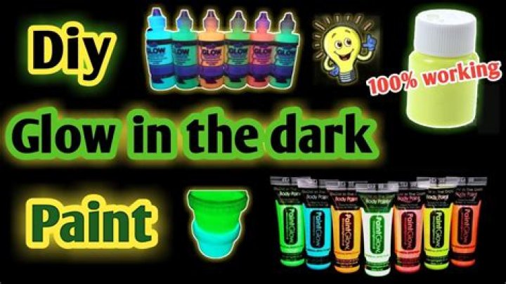 How do you make permanent glow in the dark paint?