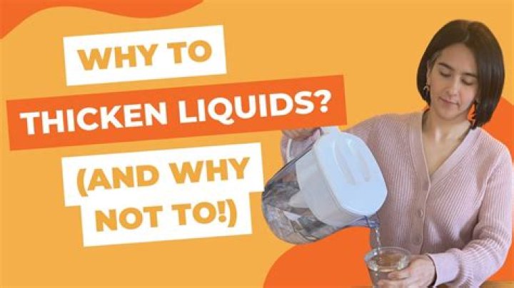 How do you naturally thicken liquids?