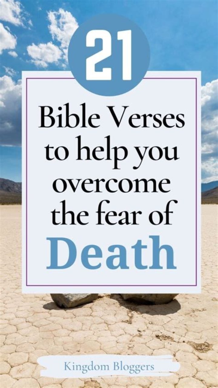 How do you overcome the fear of death?