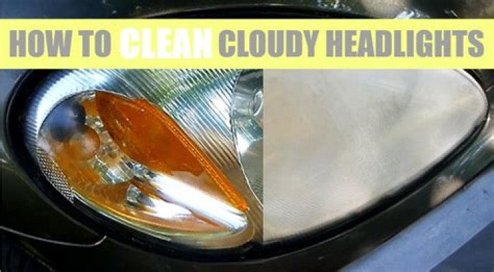 How do you remove cloudiness from headlights?