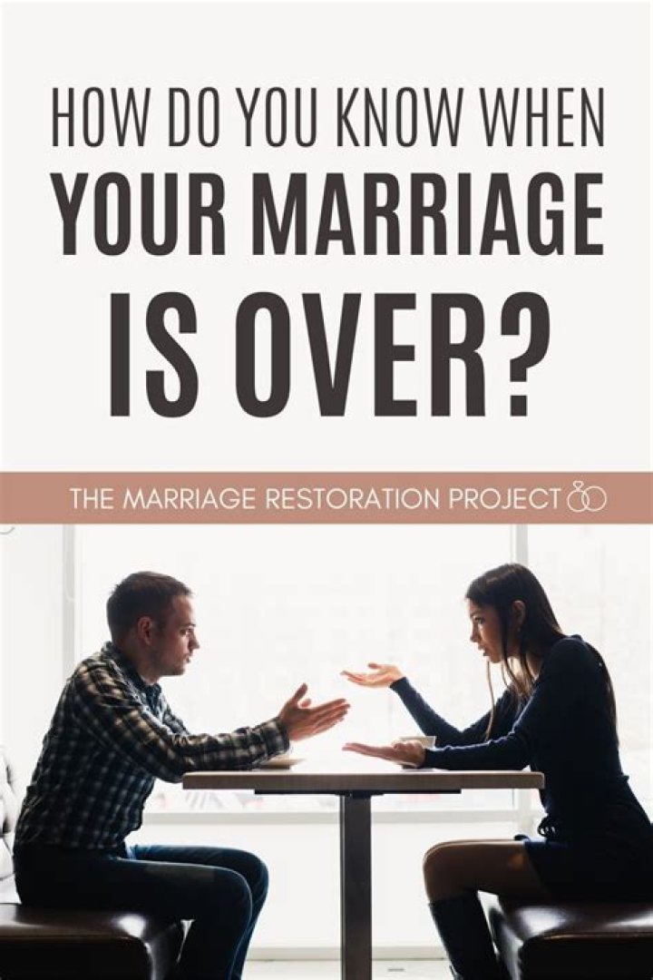 How do you tell your husband your marriage is over?