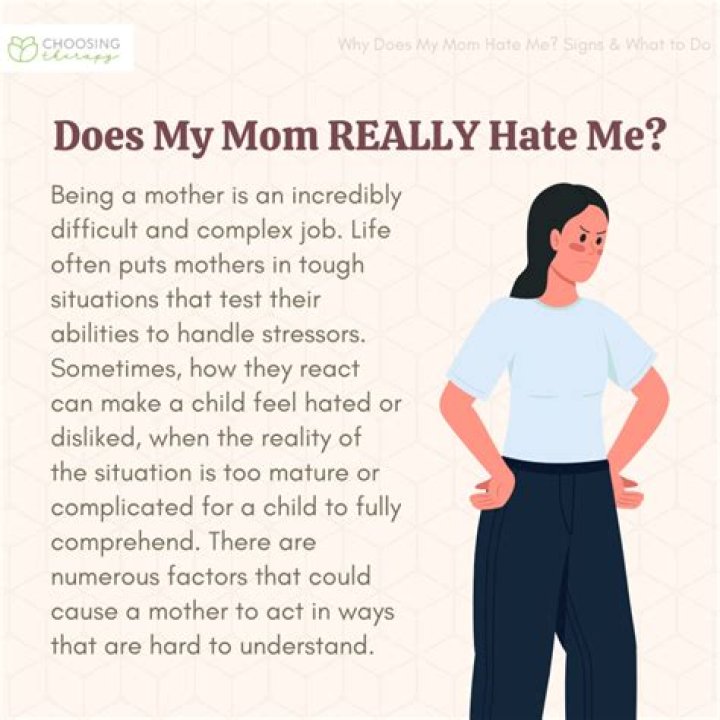How do you tell your mom you hate her?