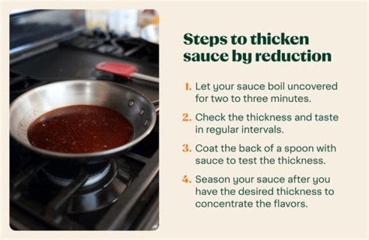 How do you use heat to thicken a sauce?