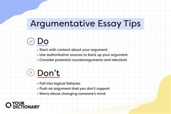 How do you write an argument?