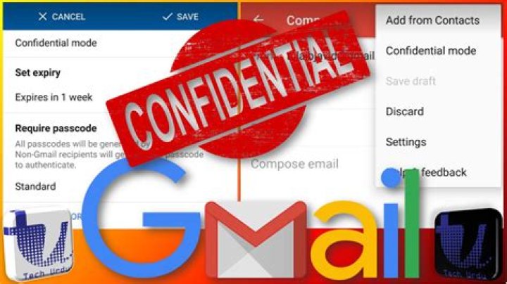 How does Confidential mode work in Gmail?