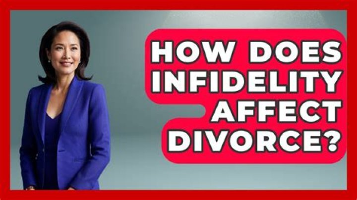 How does infidelity affect divorce?
