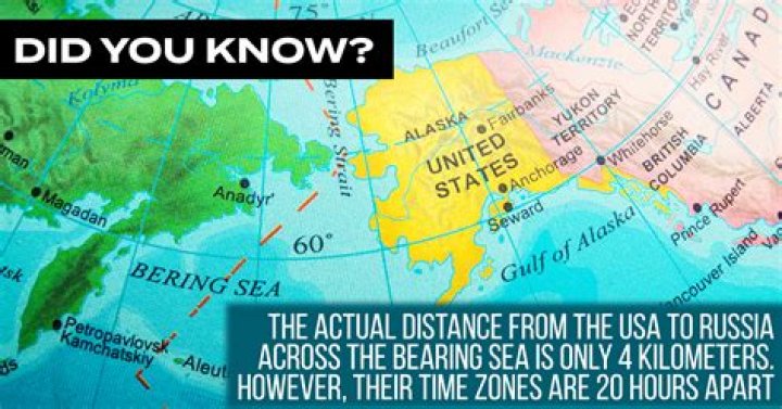 How far is Russia from USA in hours?