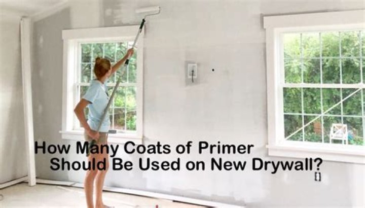 How many coats of primer do you need to put on new drywall?