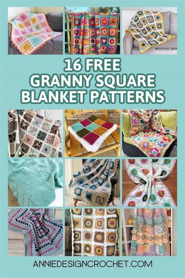 How many granny squares do I need for a throw blanket?