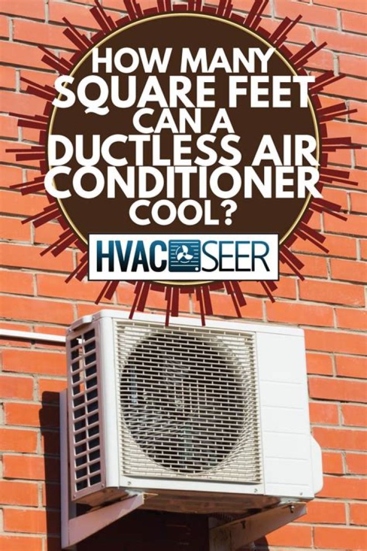 How many square feet Can a ductless air conditioner cool?