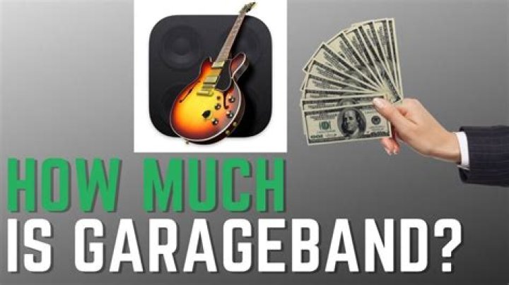 How much does GarageBand cost?