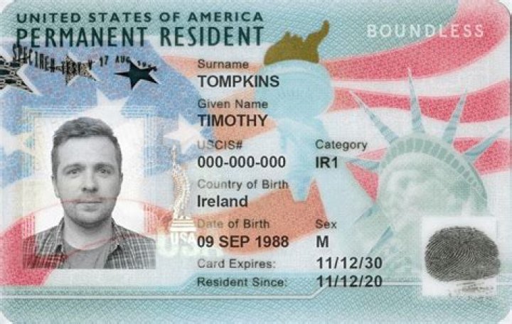 How much is US green card?