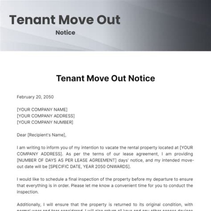 How much notice does a landlord have to give a tenant to move out in Dubai?