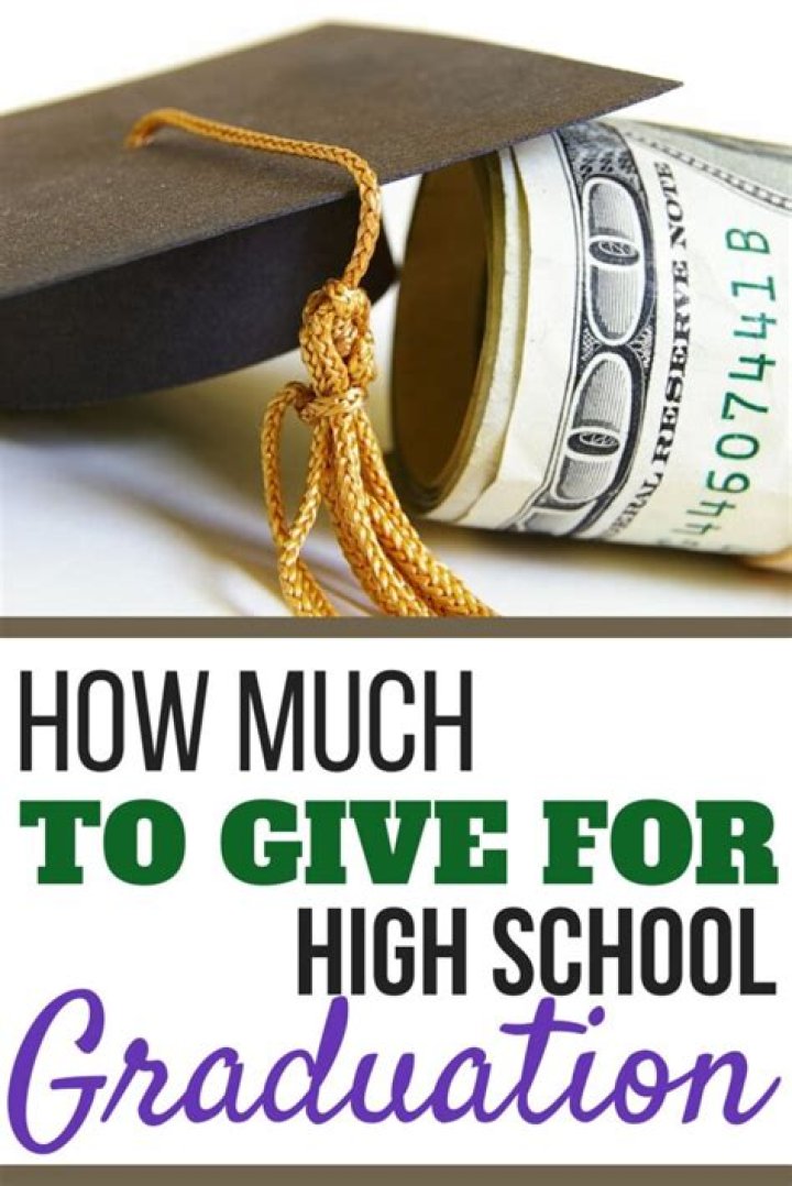 How much should a grandparent give a grandchild for high school graduation?
