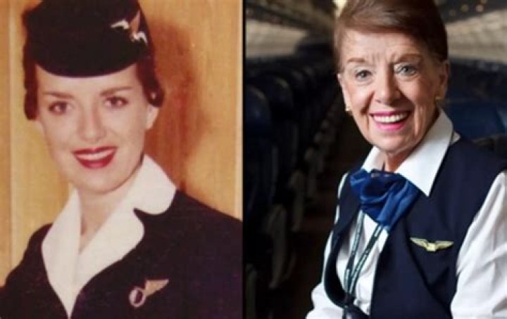 How old is the oldest flight attendant?