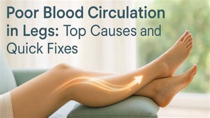 How should I sleep with poor circulation in my legs?