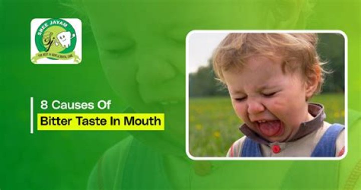 Is bitter taste in mouth serious?