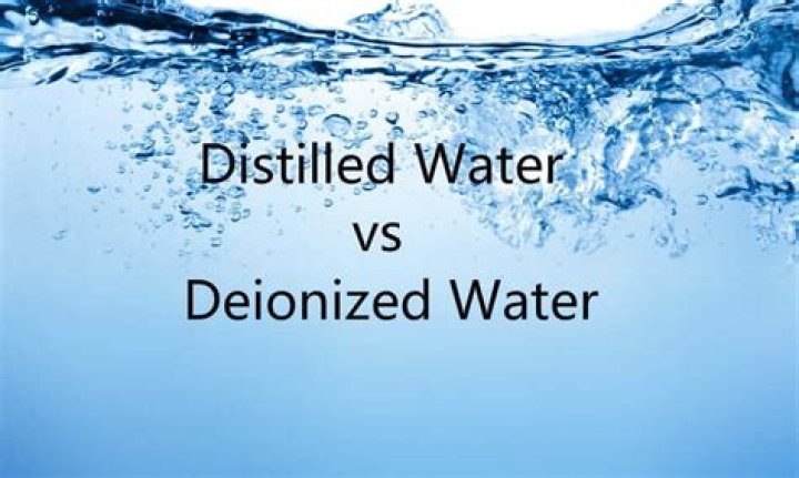 Is distilled the same as deionized water?