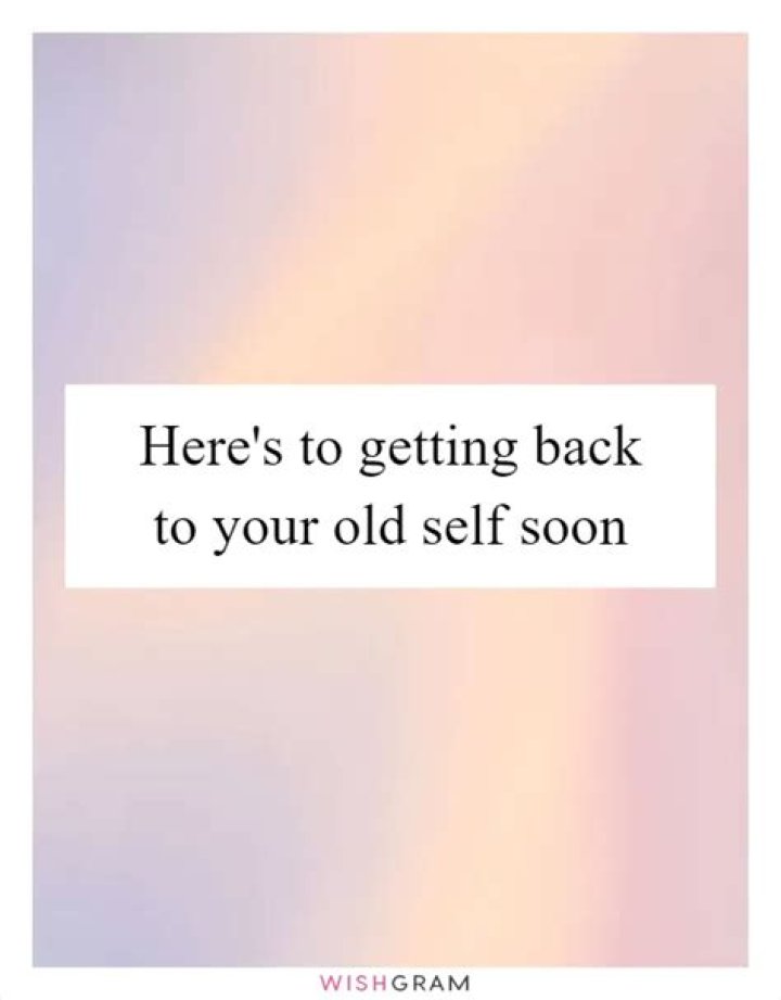 Is it possible to go back to your old self?