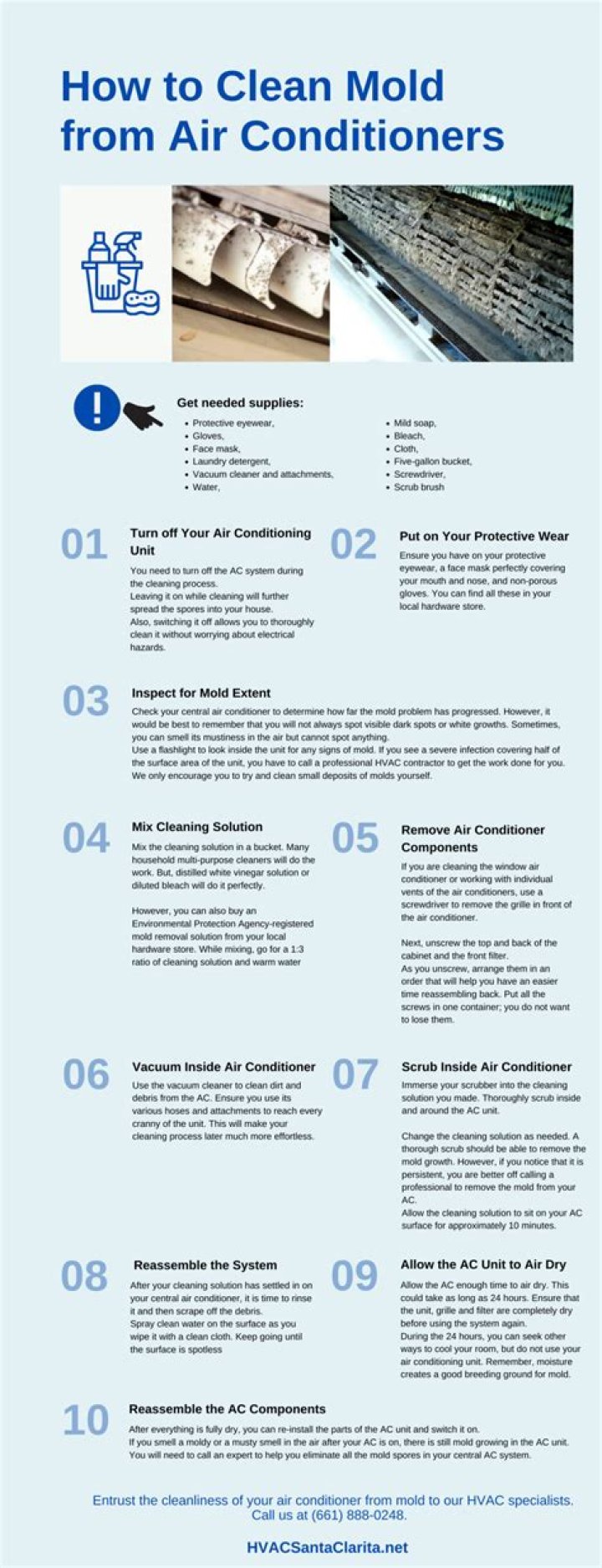 Is it safe to clean mold yourself?