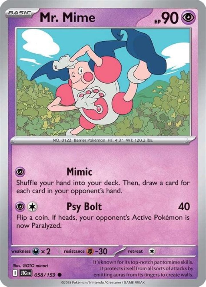 Is Mr Mime only male?