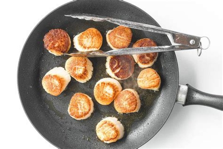 Should you cook scallops in a non stick pan?