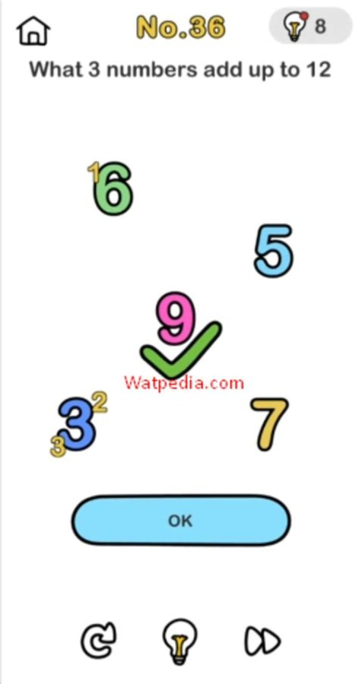 What 3 numbers add up to 16?