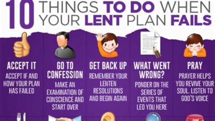 What 3 things should you do more during Lent?