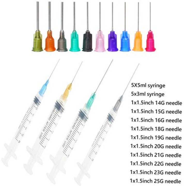 What are 20 gauge needles used for?
