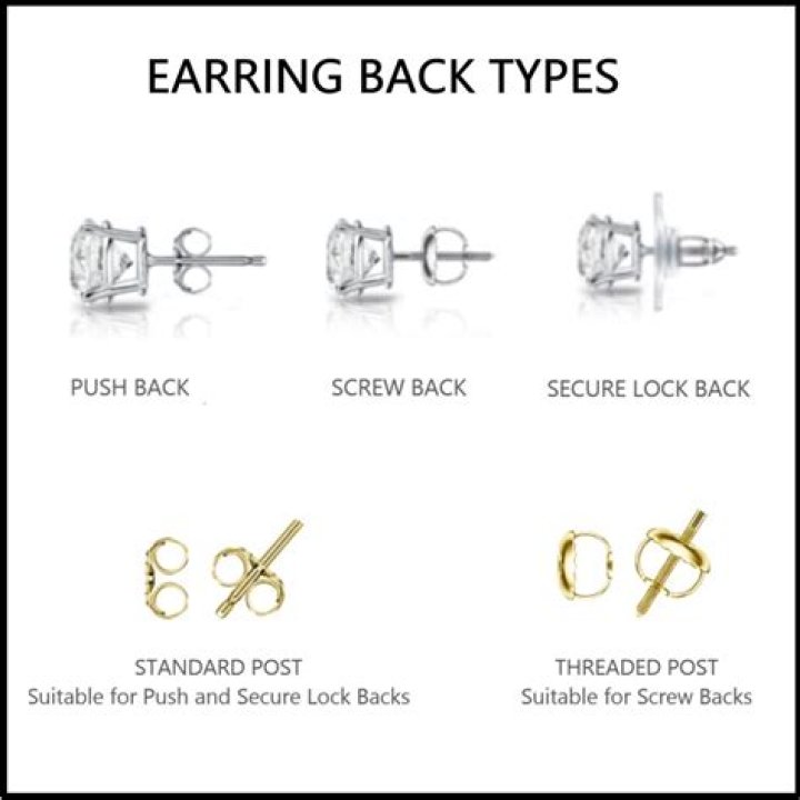 What are screw back earrings called?