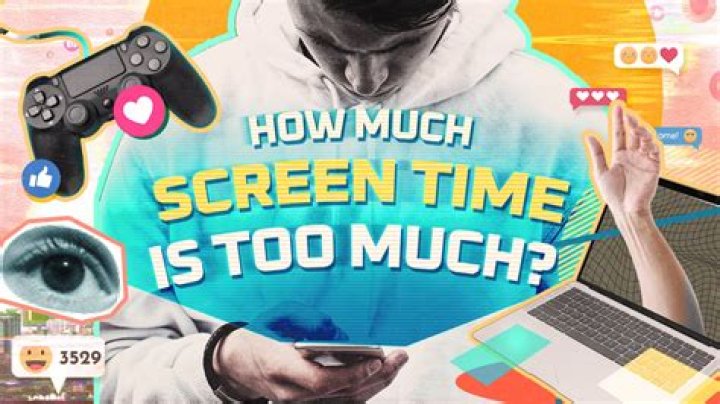 What are the warning signs of too much screen time?