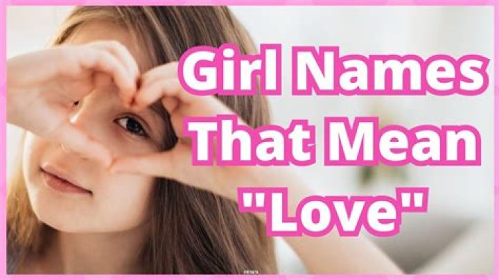 What Bible name means love?