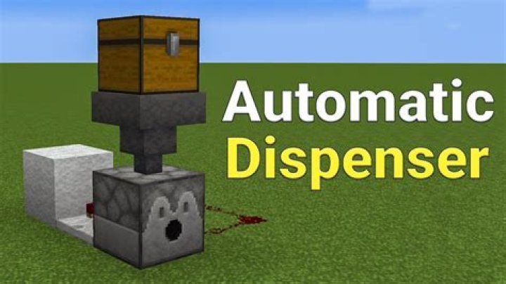 What can a dispenser shoot in Minecraft?