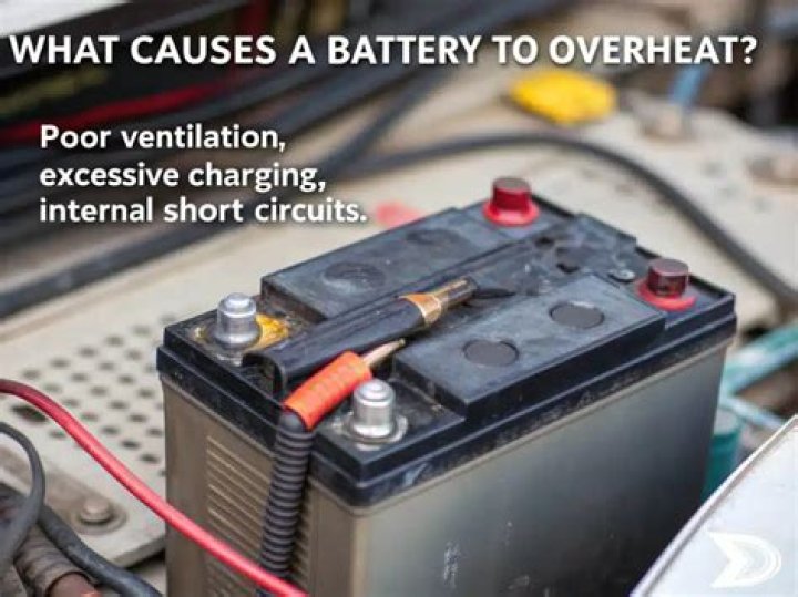 What causes a battery to overheat?