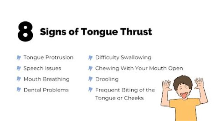 What causes a tongue thrust?