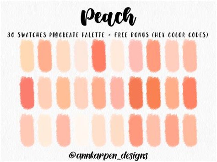 What color is peachy pink?