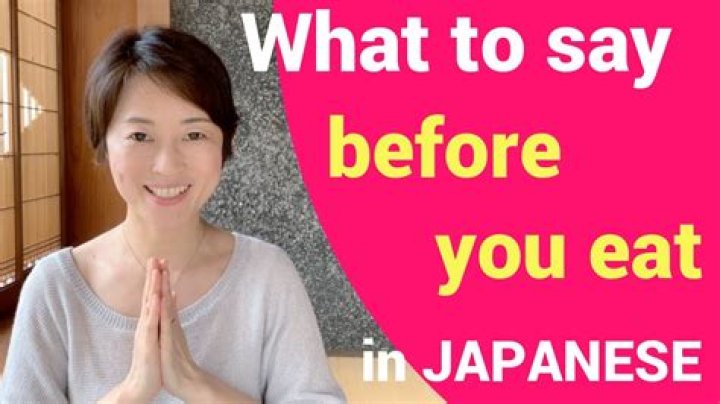 What do Japanese say after a meal?
