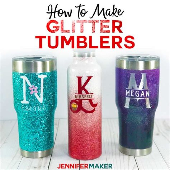 What do you seal glitter tumblers with?