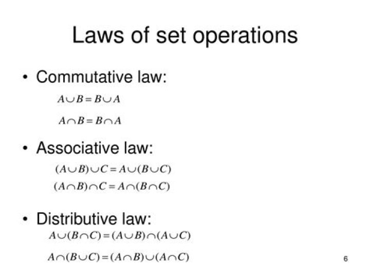 What do you understand by binary operation define associative law and commutative law?