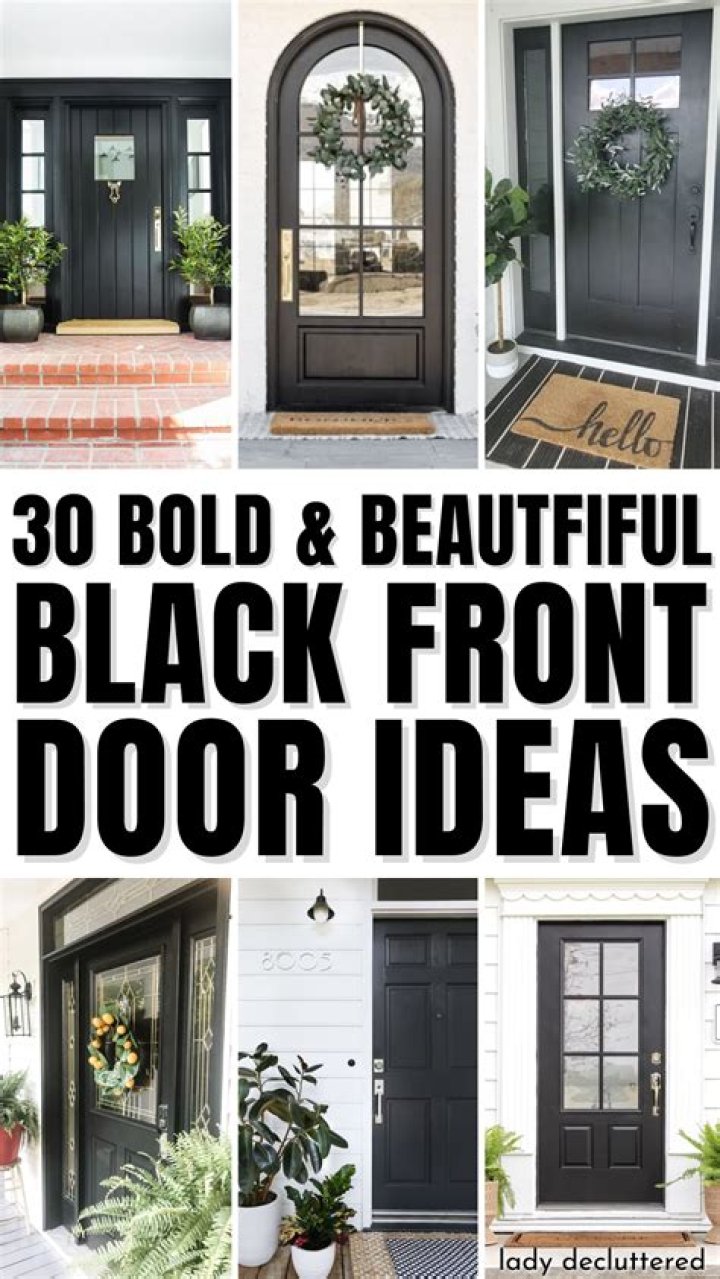 What does a black front door say about you?