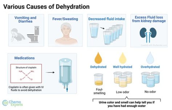 What does dehydration look like in a dog?