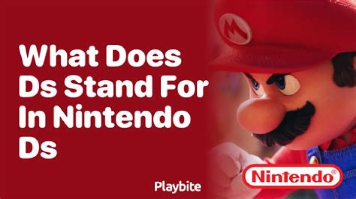 What does DS stand for Nintendo?