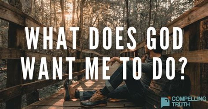 What does God want us to do for him?